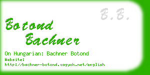 botond bachner business card